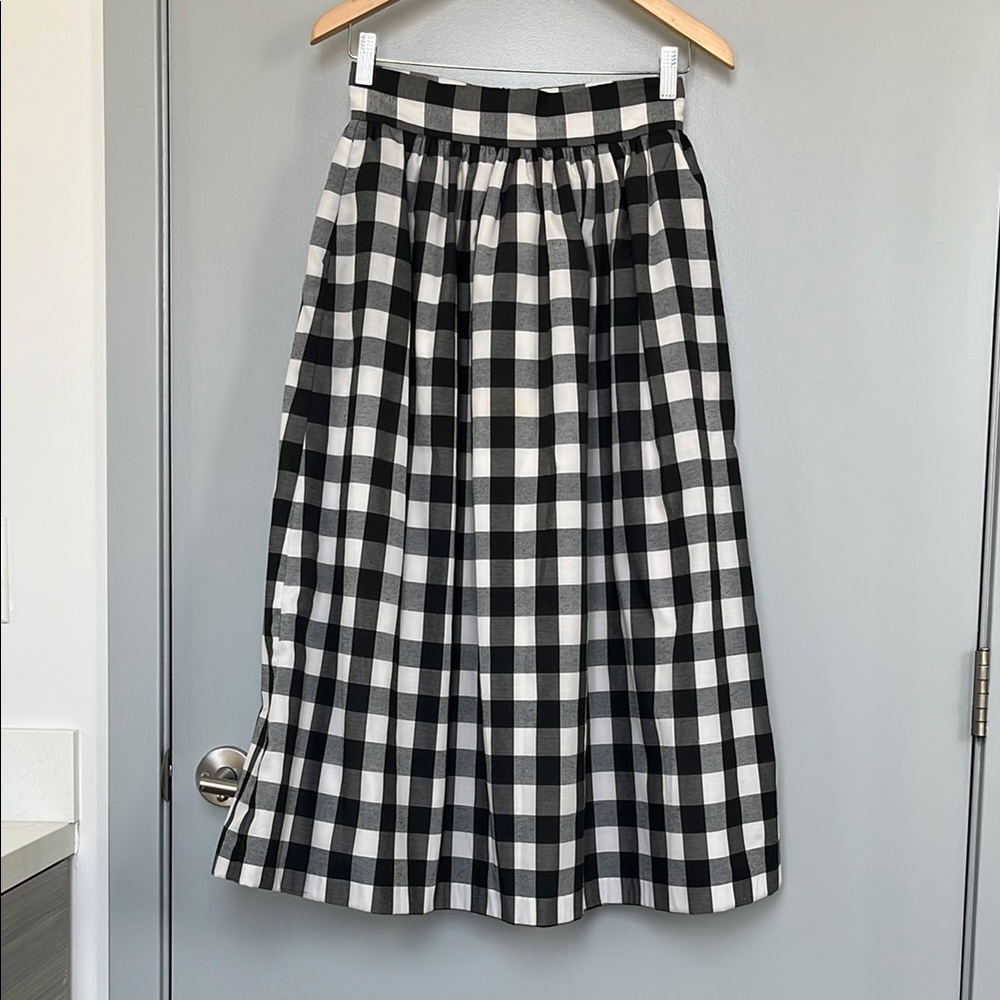 Anthropologie Kolonaki gingham skirt size 2